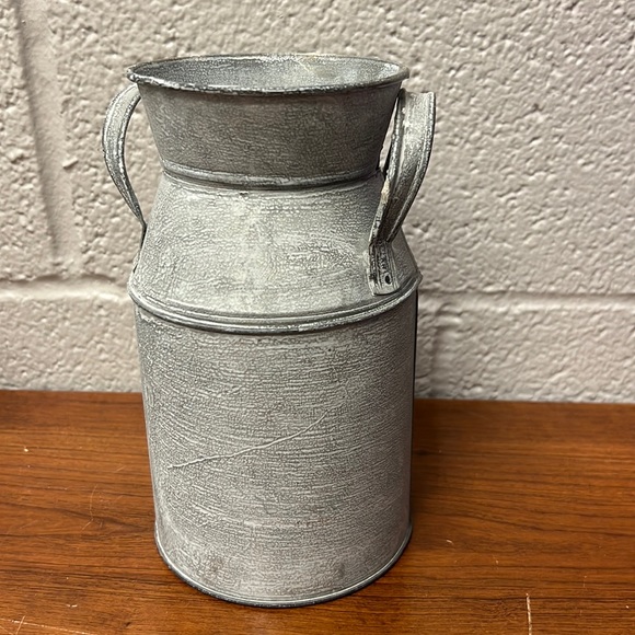 Accents Metal Vase Milk Can Galvanize Steel Flower Vase Poshmark